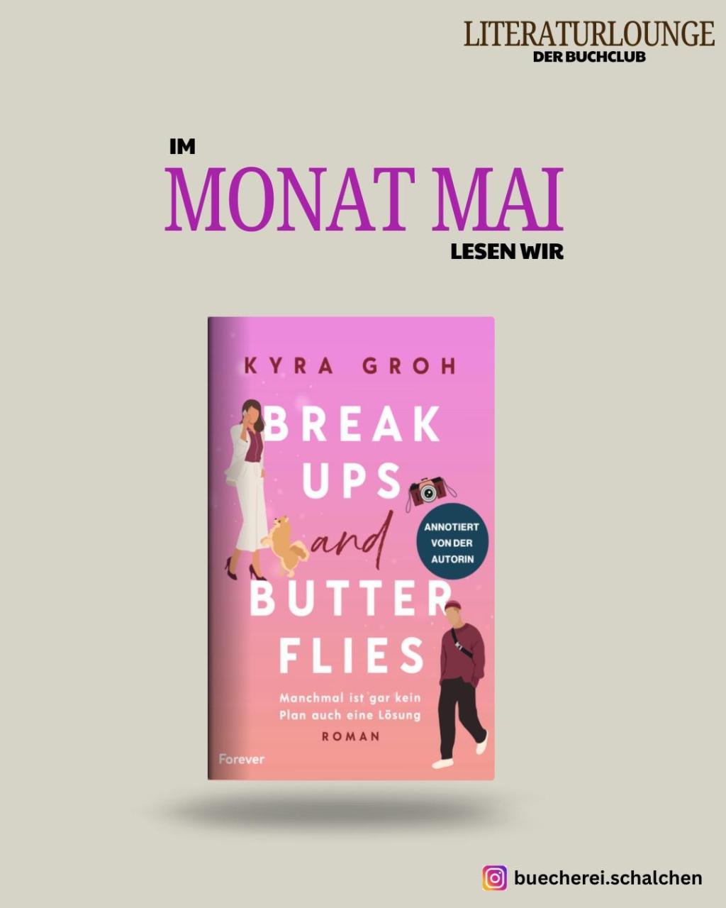 Im Mai 2025 lesen wir in der Literatur Lounge Butterflies von Kyra Groh